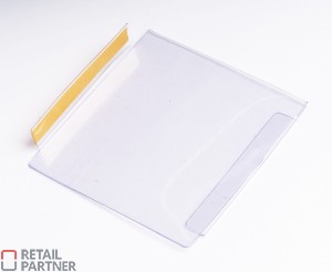 Kieszeń plakatowa/Stoper na reklamę 90x90mm - przezroczysta