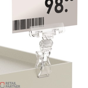 Klips uniwersalny z ruchomym uchwytem klamerkowym do tabliczek 