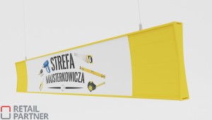 Listwa / profil cenowy. A5 / A4. Zółta.